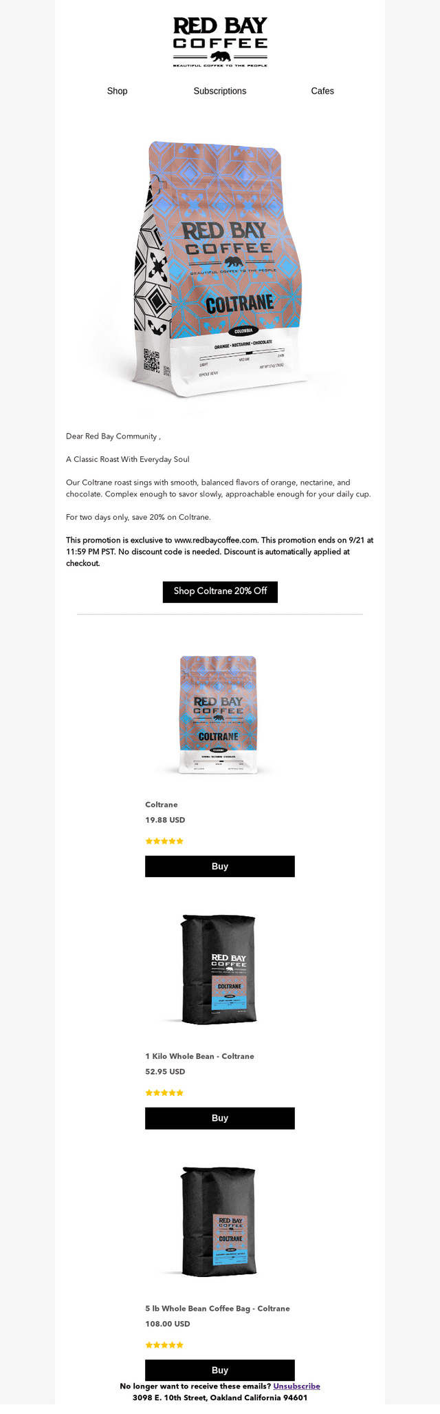 Smooth & soulful — Coltrane 20% off 🎷