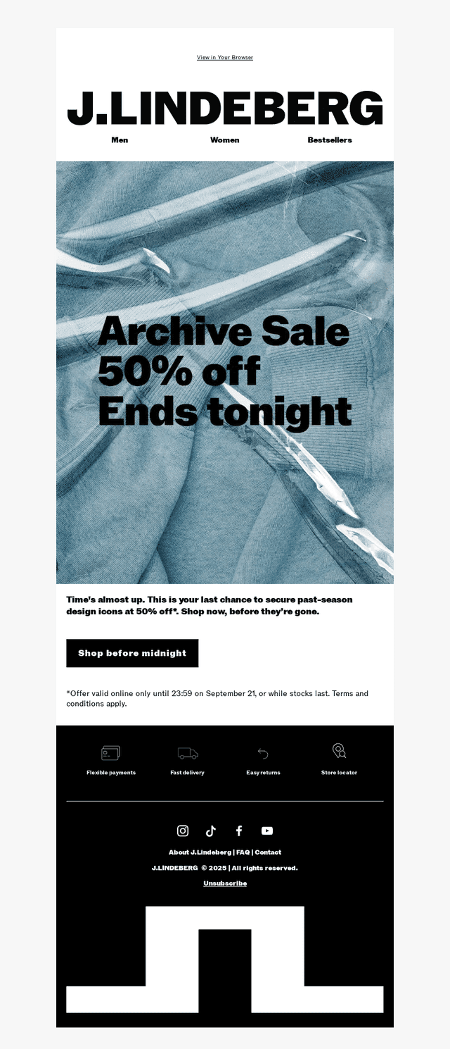 Last chance | 50% off ends tonight