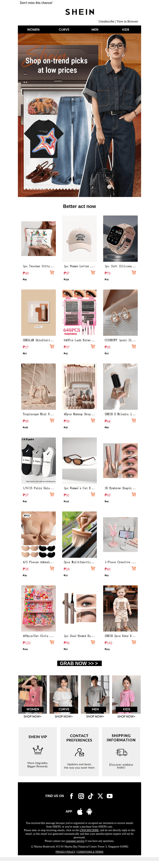 Unprecedented clearance sale