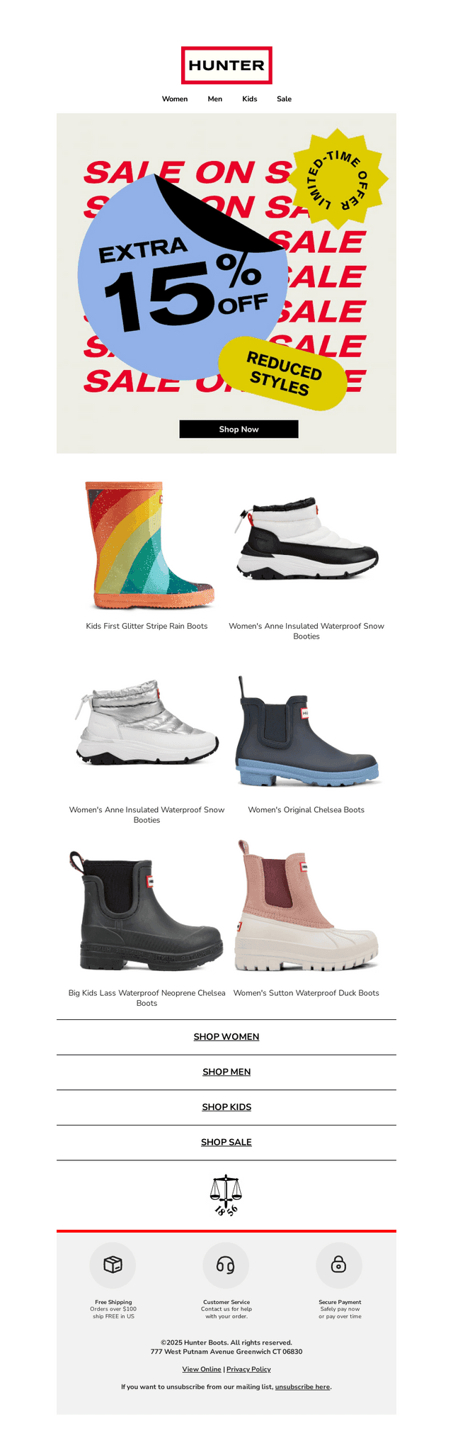 Extra 15% Off ENDS SOON