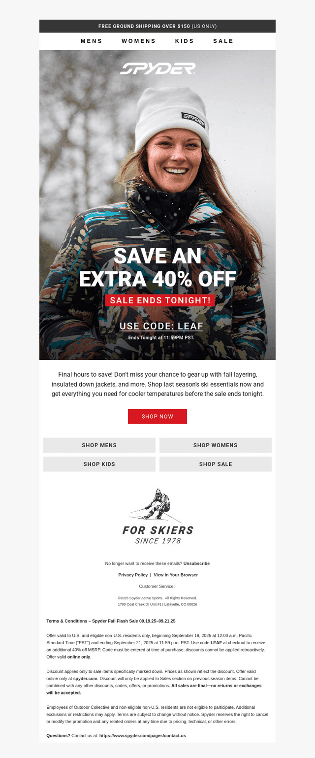 Final Call: Up to 80% OFF Ends Tonight!