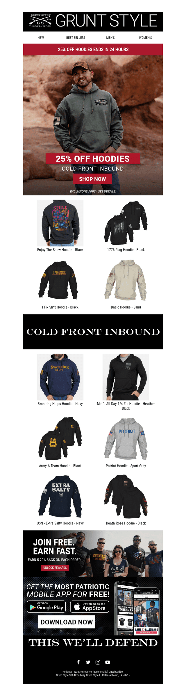 25% Off Hoodies Ends Soon 👀