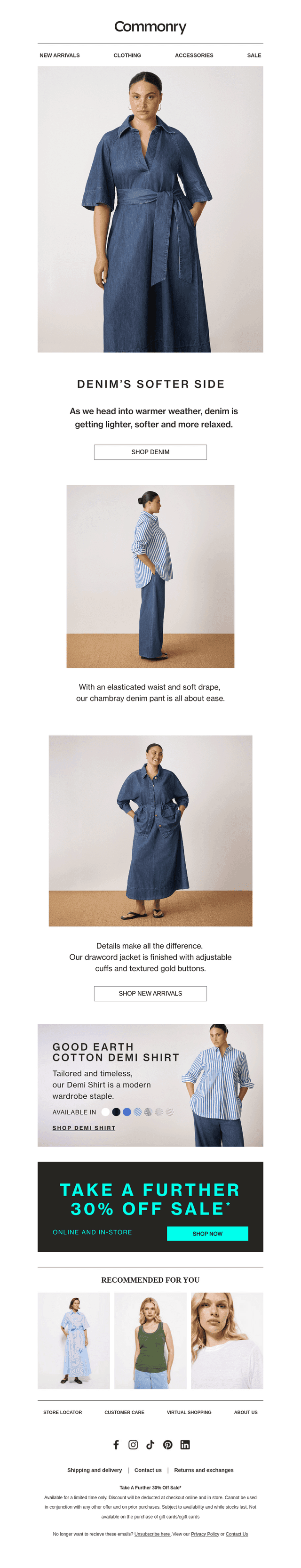 Denim lightens up