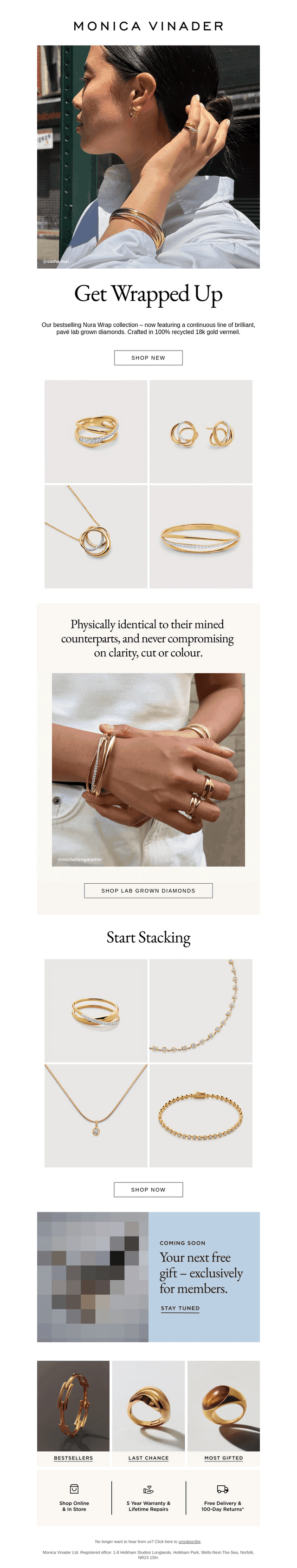 New In: Nura Wrap Diamonds