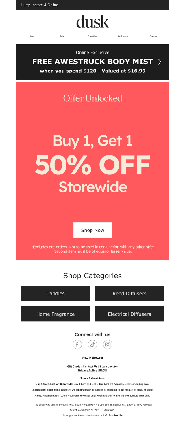 Ready, Set, Shop 🙌 Storewide Offer Inside!