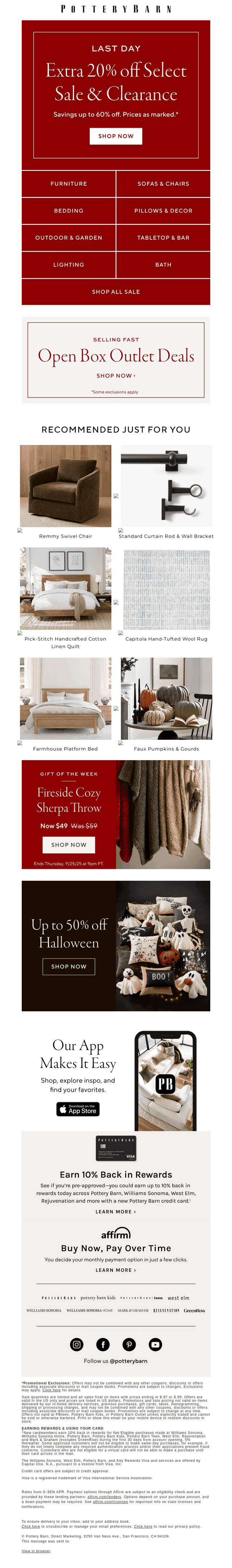 Ends tonight: EXTRA 20% off select sale & clearance
