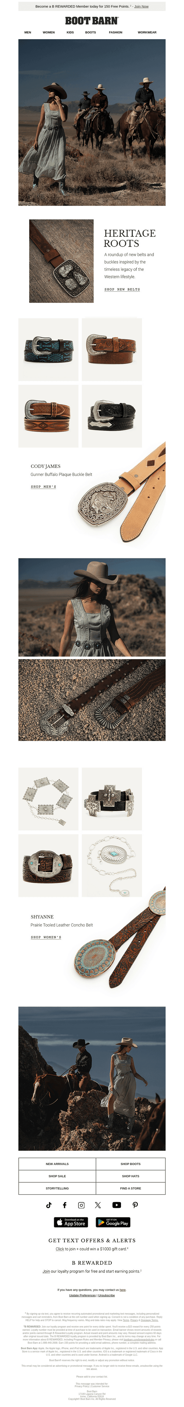 New Western Belts