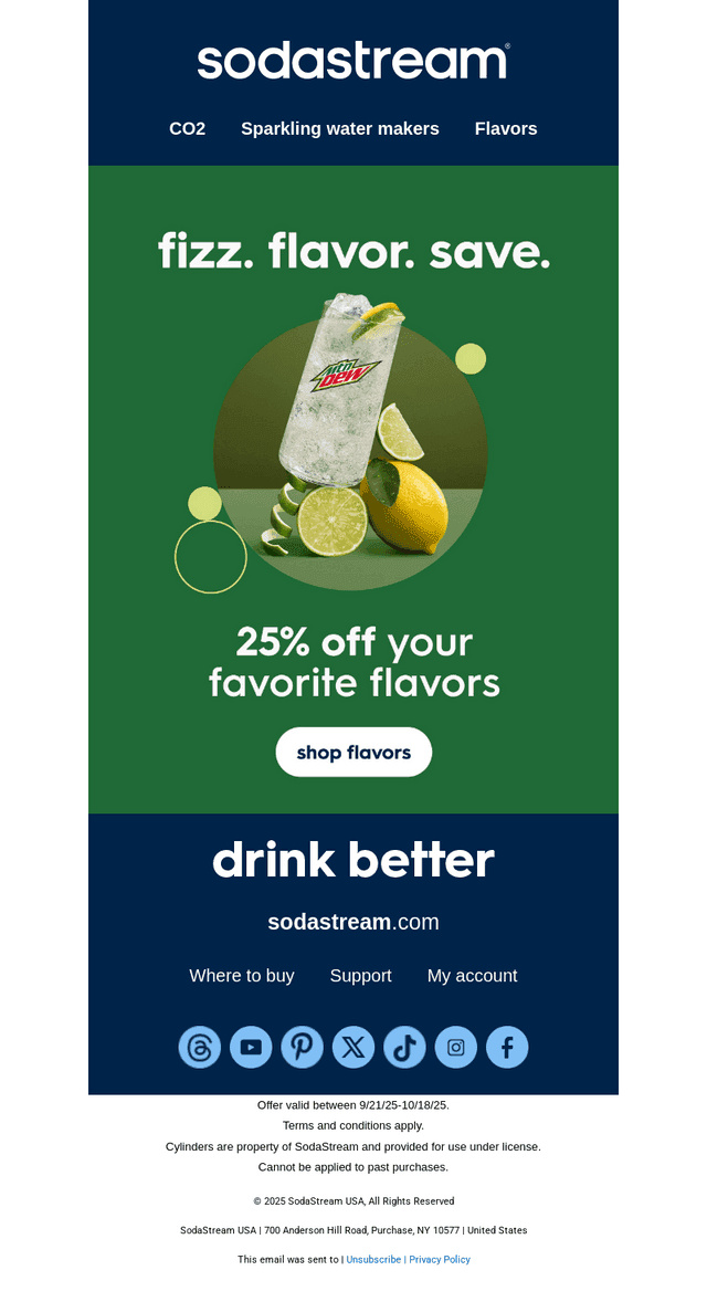 Fizz up your favorite flavors and save