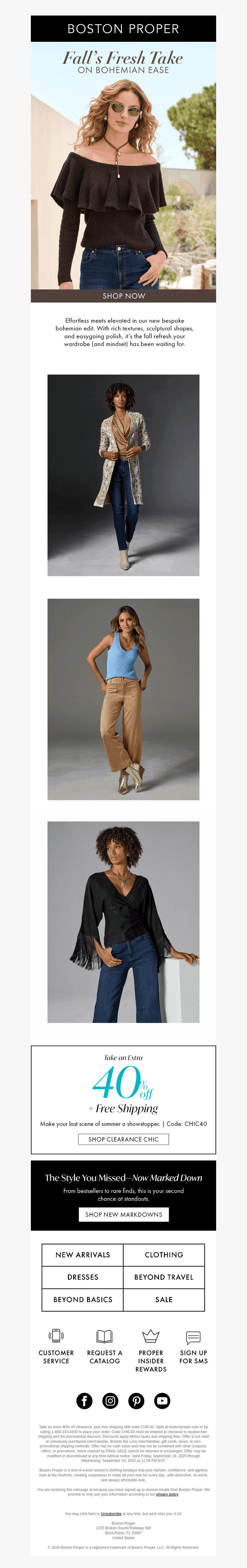 A fresh take on fall bohemian ease