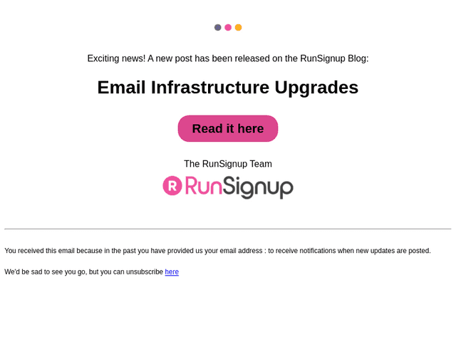 RunSignUp email from Tue, Sep 23, 2025