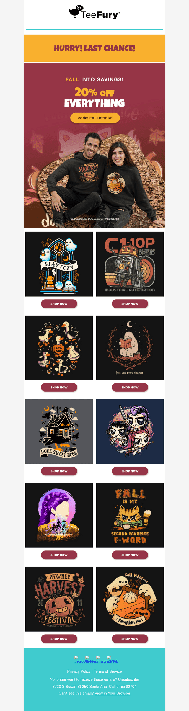 20% off Sitewide Sale 🍂