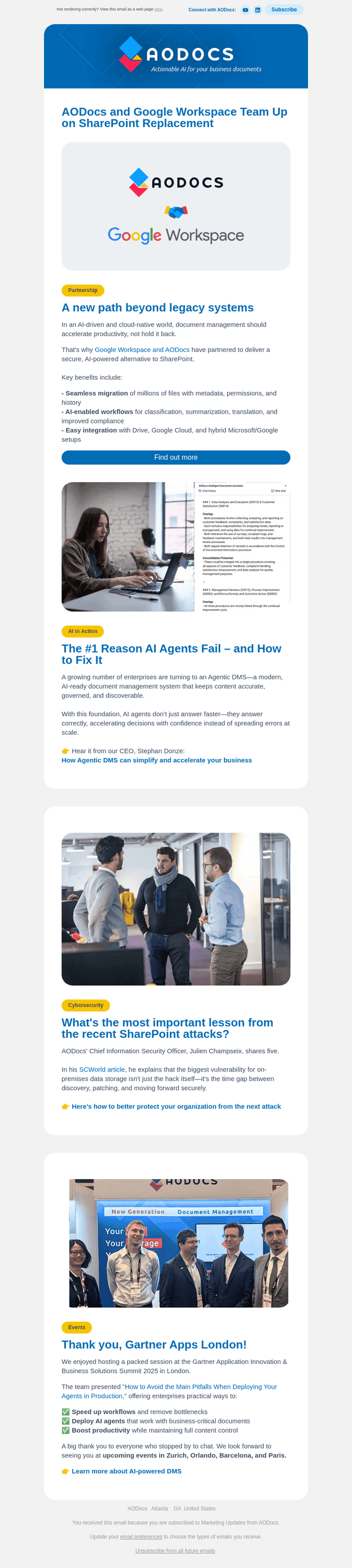 AODocs email from Tue, Sep 23, 2025