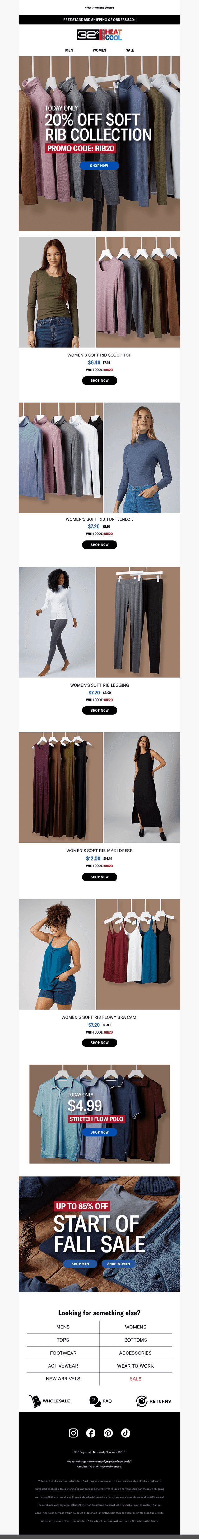 [TODAY ONLY] Shop An Extra 20% Off Soft Rib With Code