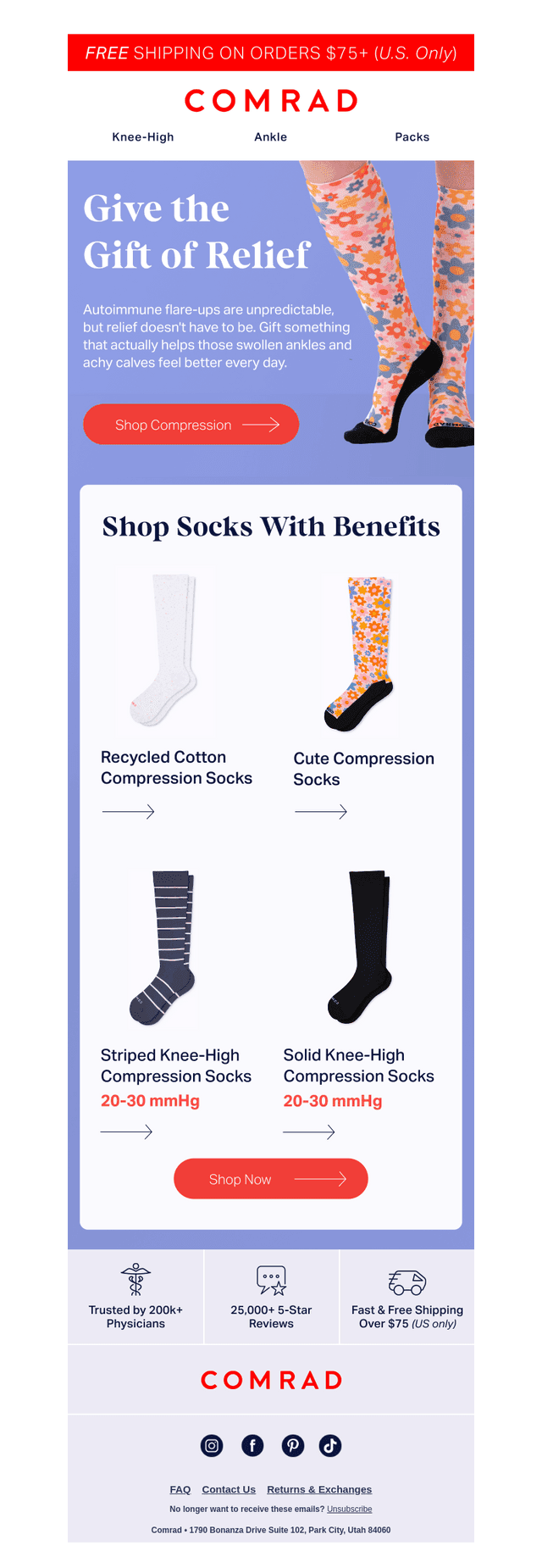 The gift that keeps legs happy