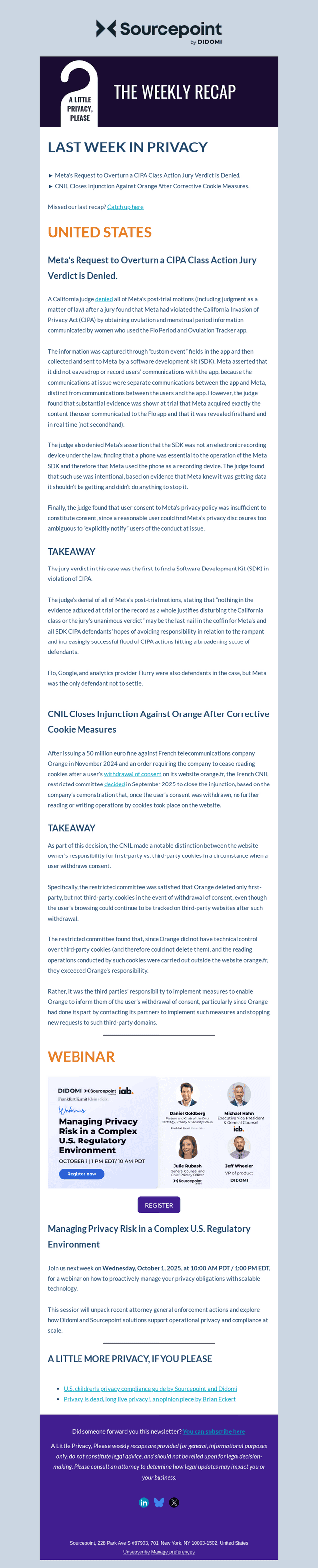 Meta CIPA Defeat Confirmed: SDK Liability Upheld as CNIL Clarifies Cookie Responsibility