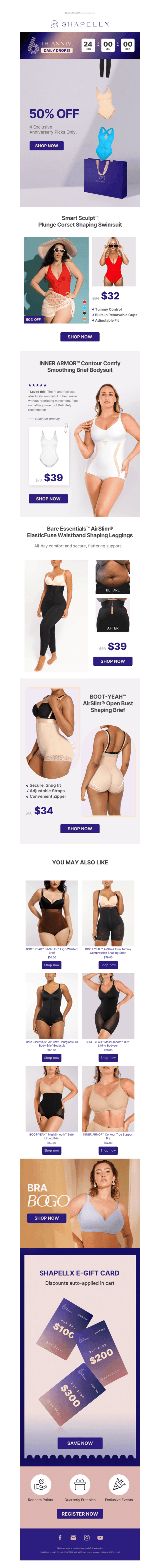4 New Styles for 50% Off Today