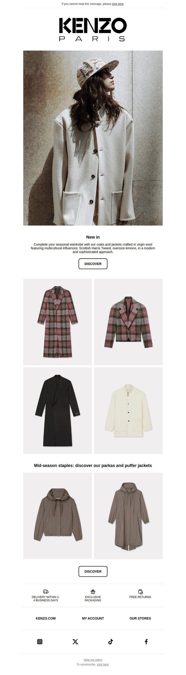 Coats and jackets selection