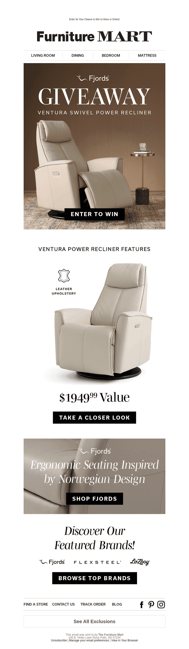 The Furniture Mart email from Wed, Sep 24, 2025
