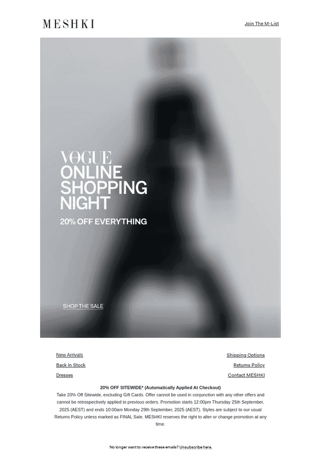 20% OFF SITEWIDE