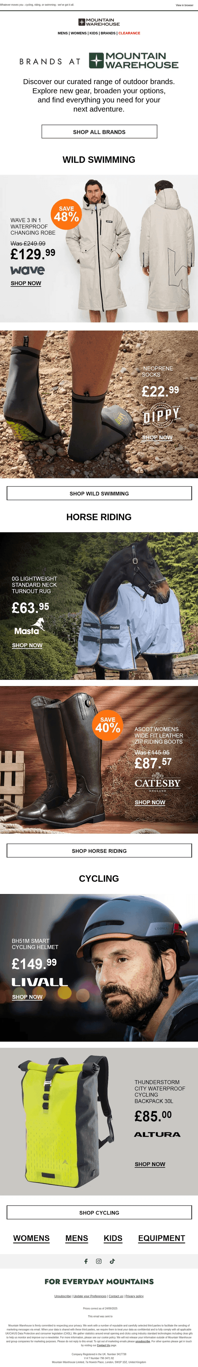 Discover Brands at Mountain Warehouse
