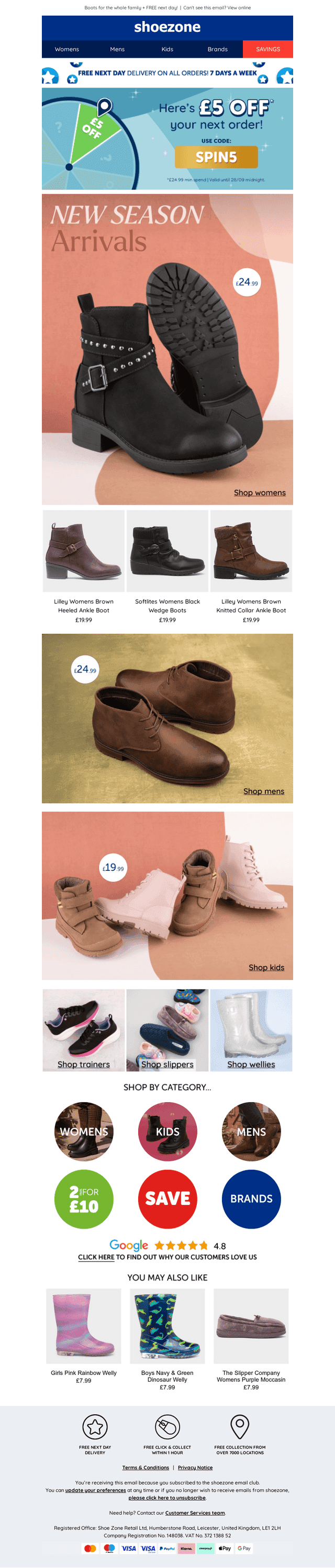 Hello autumn, hello style! £5 off your next order…