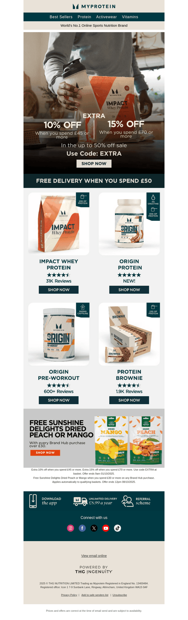 Stock up with extra 10% off