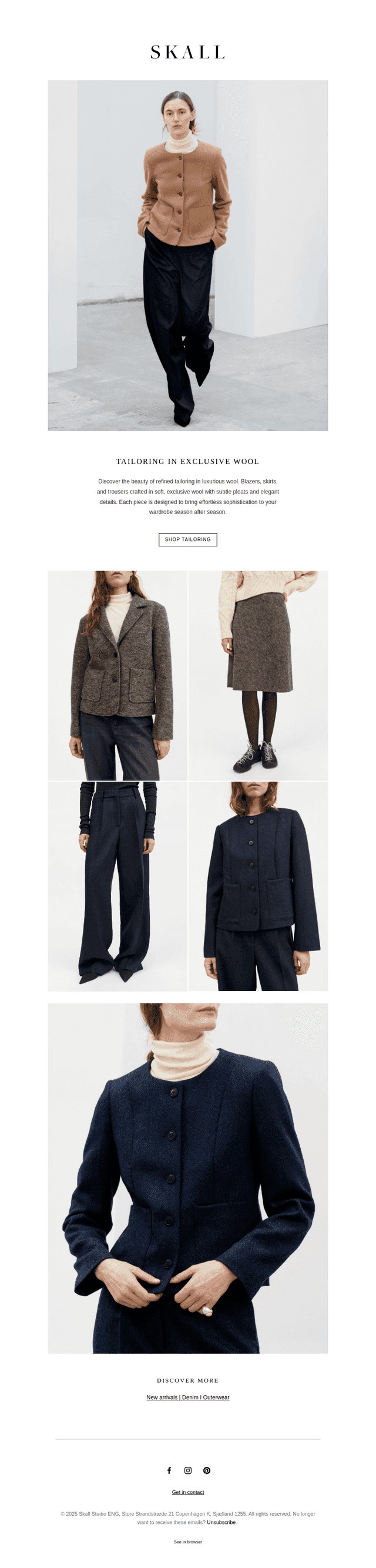 This Season’s Tailoring in Exclusive Wool