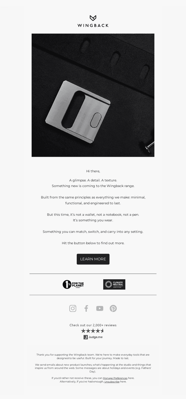 Introducing: The Block Belt + Cufflinks by Wingback