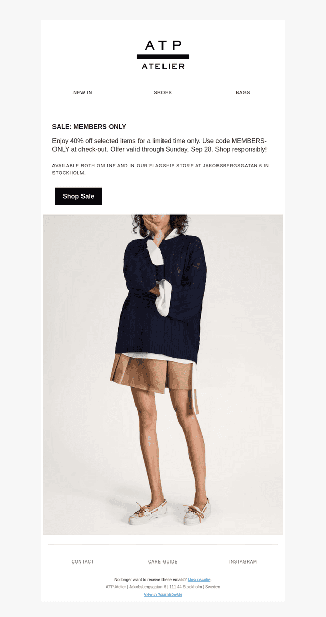 SALE: Members Only