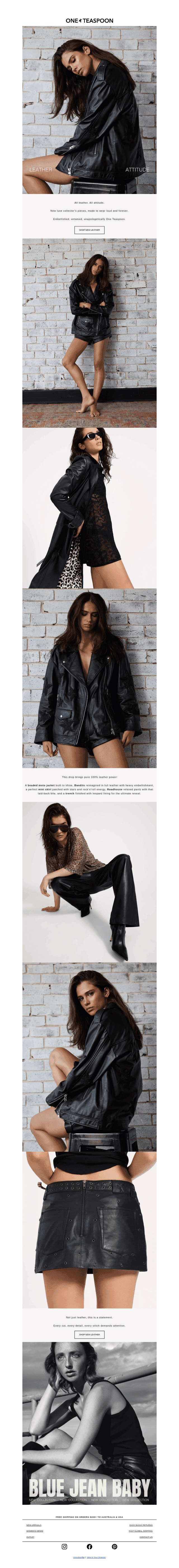 ALL LEATHER. ALL ATTITUDE. 🖤