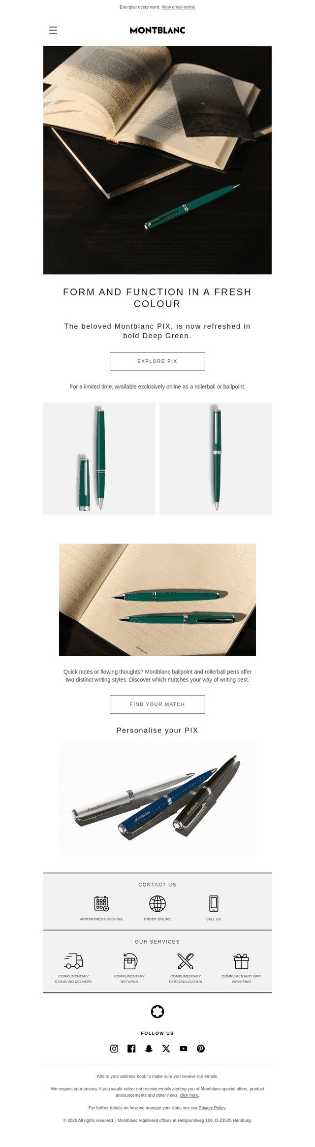 New In: PIX Deep Green