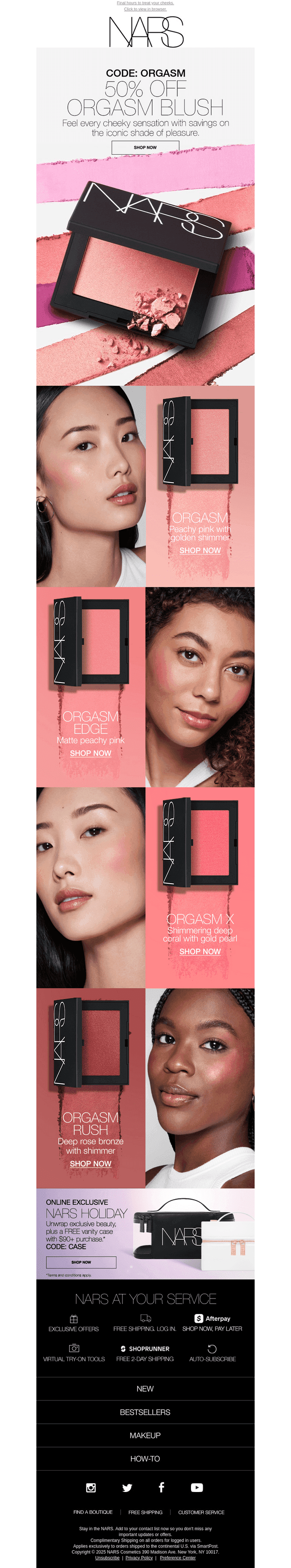 VIP access! 50% off Orgasm Blush continues.