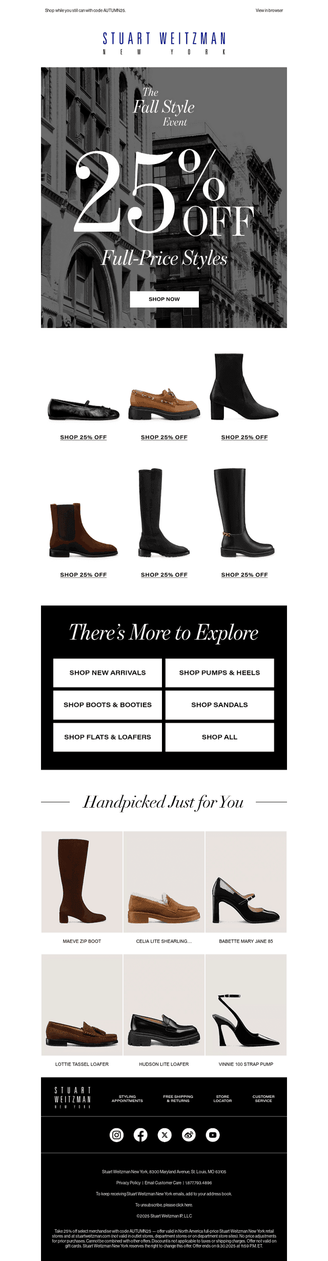 Just In: Fall Must-Haves Now 25% Off