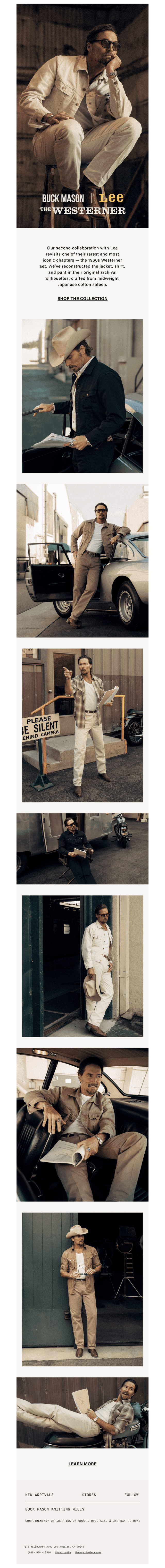 Lee x Buck Mason: Part 2