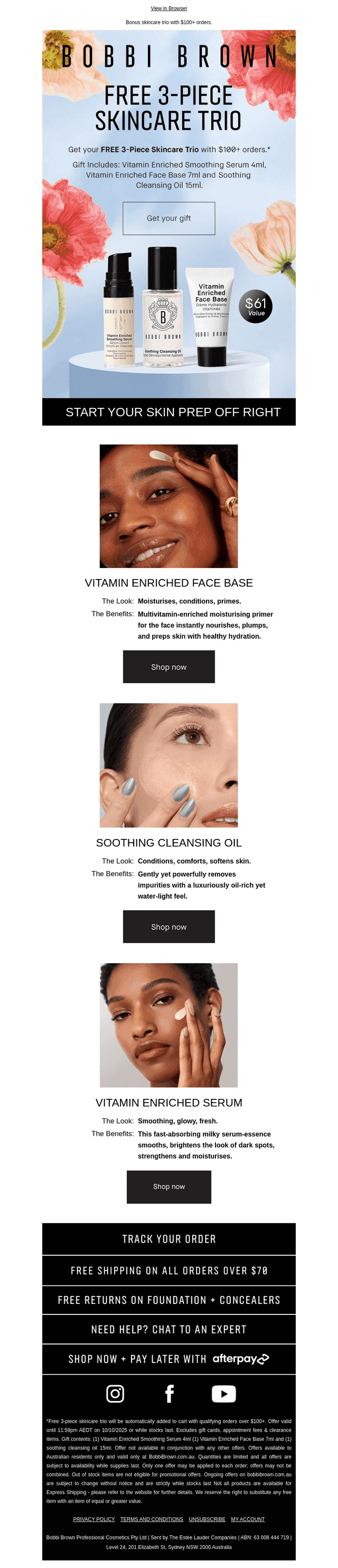 Start with perfectly prepped skin