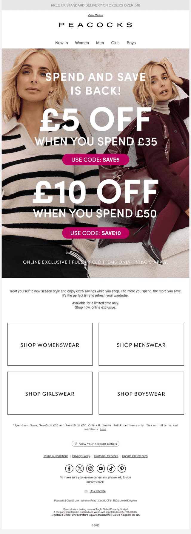 Spend and Save is back!! 💸