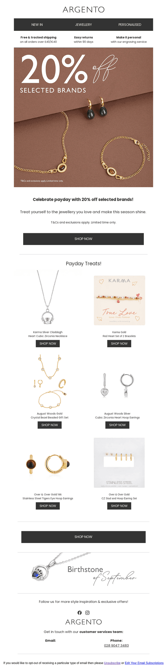 Payday Treat: 20% OFF Selected Brands 💰