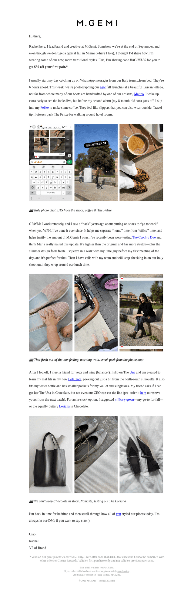 Here’s $50 Off Your First M.Gemis