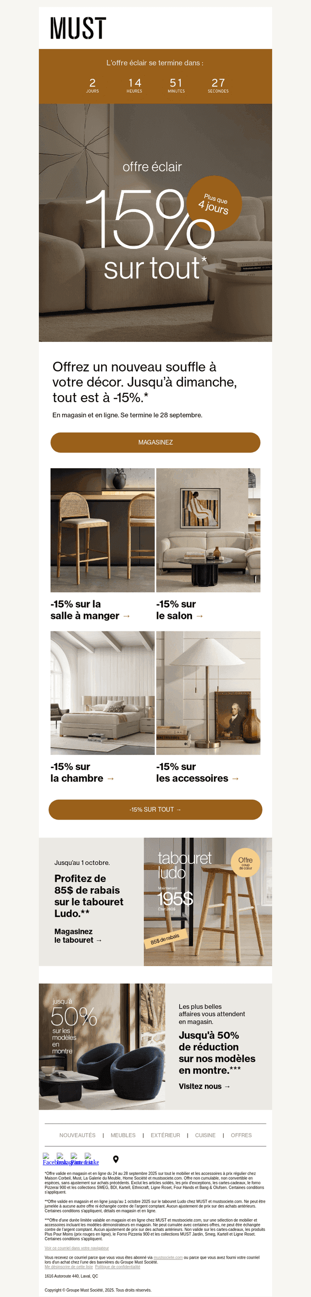 Jusqu’à dimanche 🛍️ 15% sur tout!