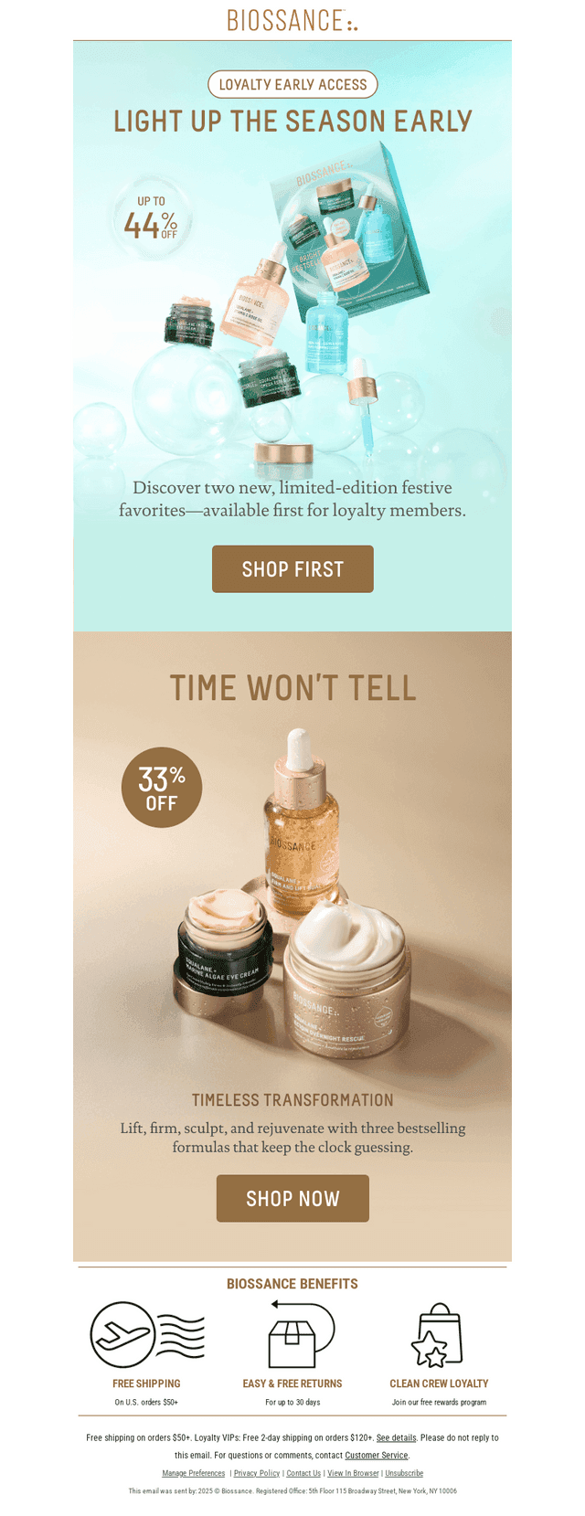 BIOSSANCE email from Fri, Sep 26, 2025
