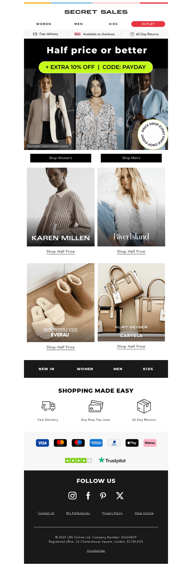 HALF PRICE OR BETTER! +10% Off Everything