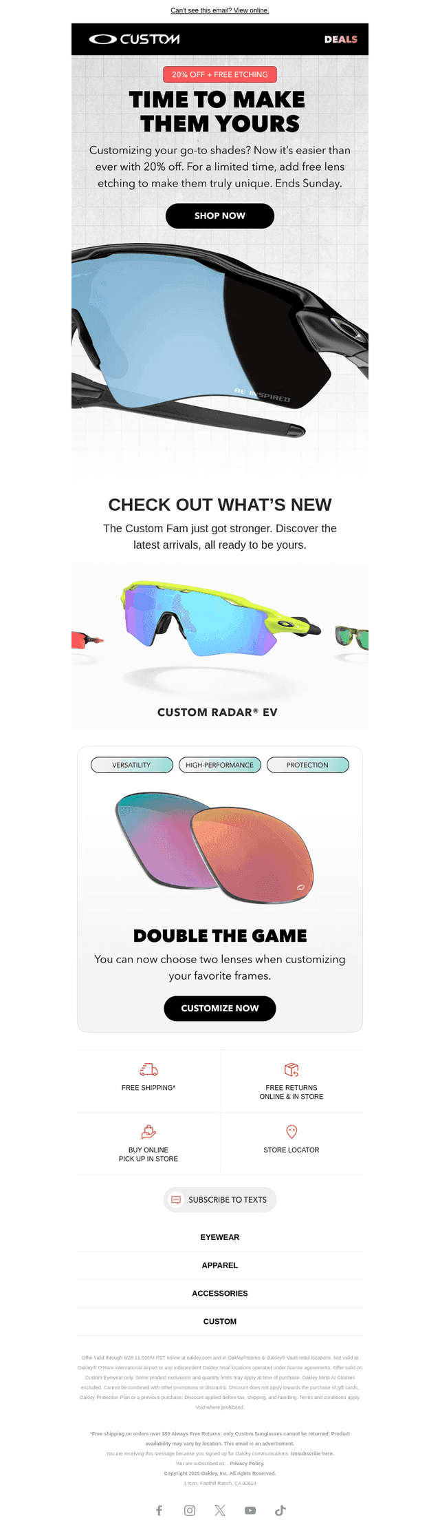 20% Off Just Dropped For Custom Styles