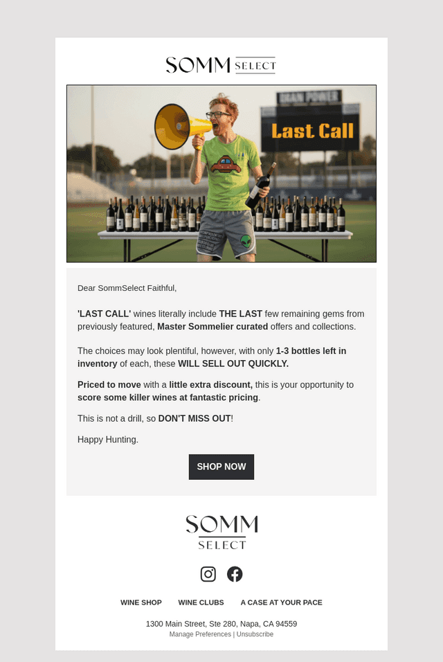 LAST CALL RELOADED: NEW ITEMS ADDED!