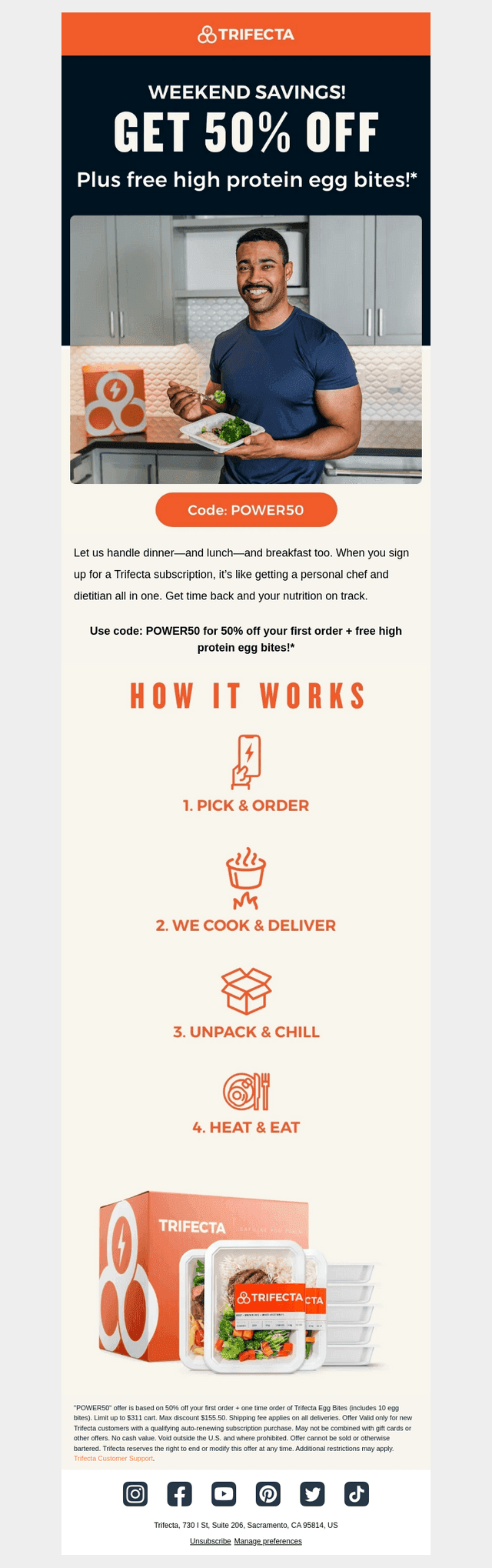 Weekend savings on meal delivery! 💥