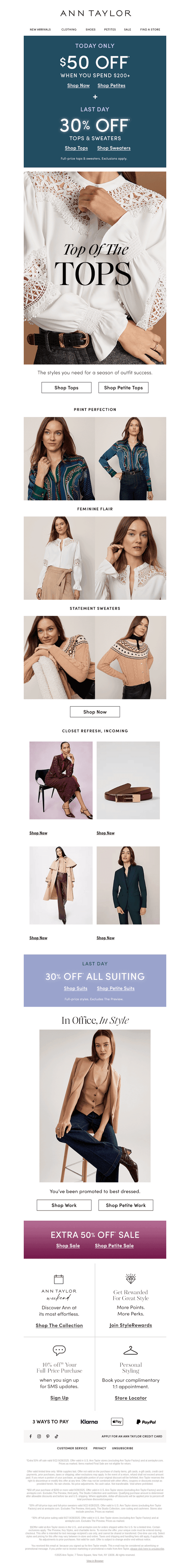 Only For Today: Spend $200+, Get $50 Off