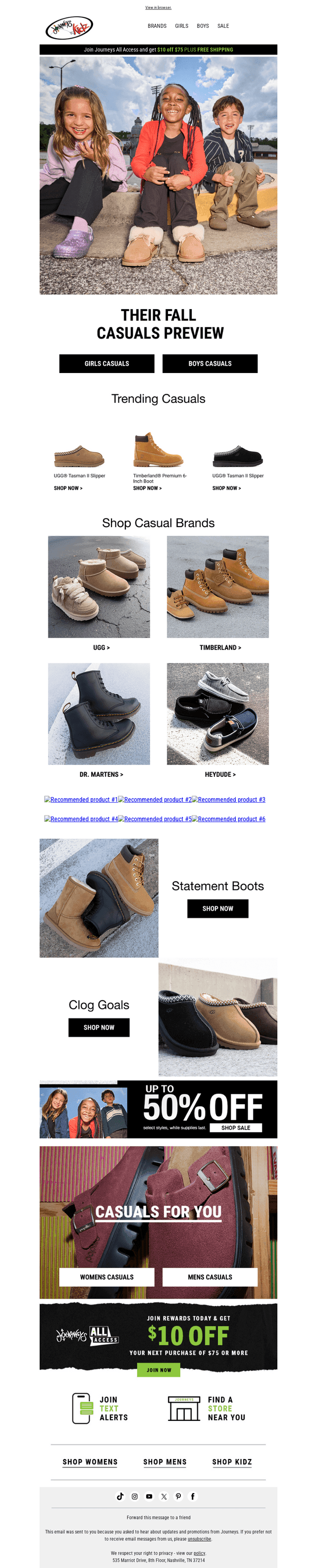 , Score the latest casuals