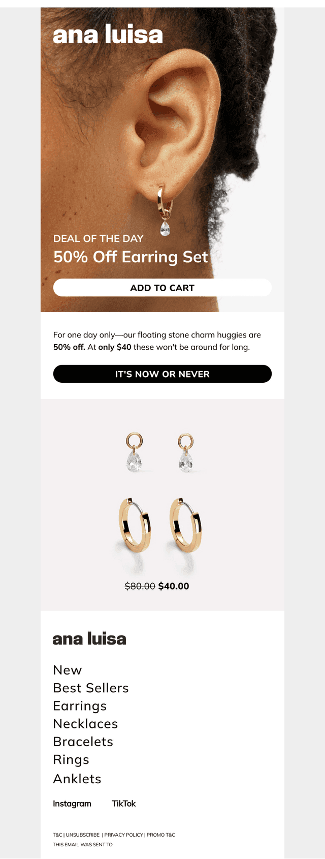 TODAY ONLY: 50% OFF EARRING SET
