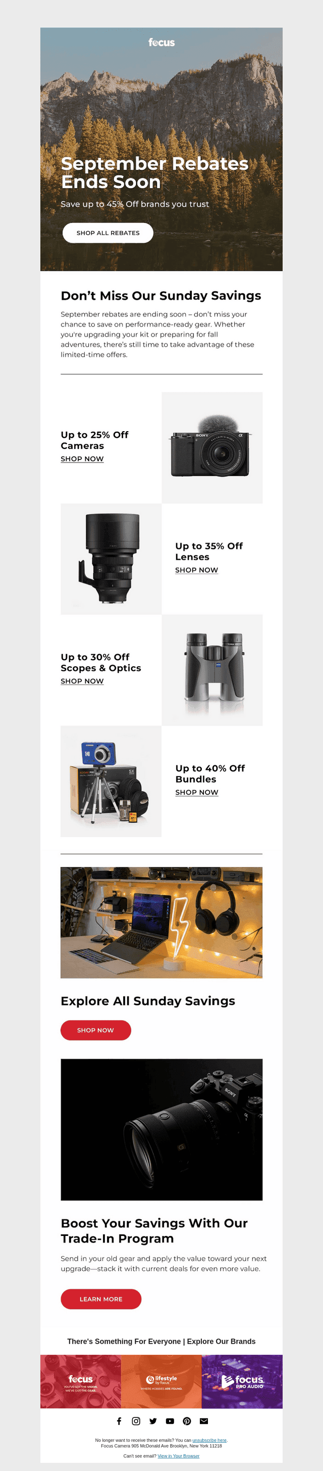 September rebates ends soon – up to 45% Off