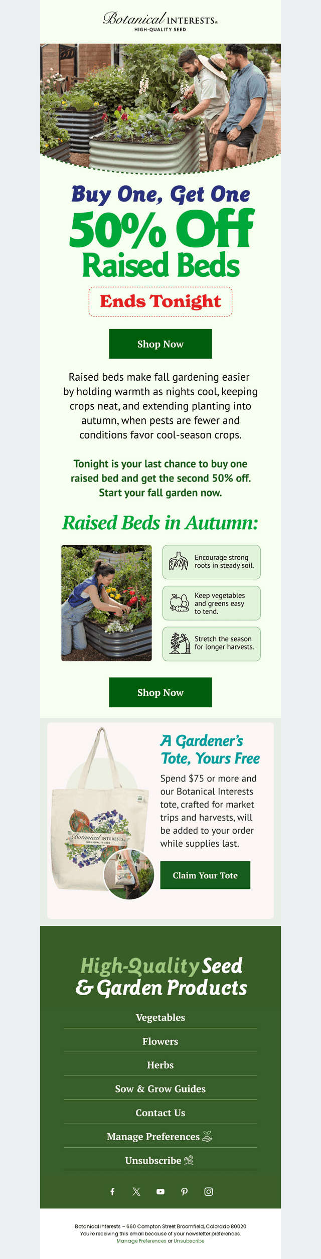 Final Hours to Save on Raised Beds