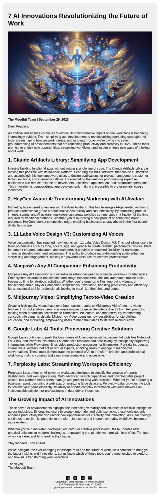 AI's Creative Vanguard: 7 Tools Shaping Work in 2025